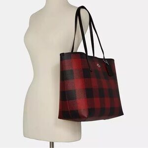 Authentic Ciach City Tote Bag With Buffalo Plaid Print**See all photos